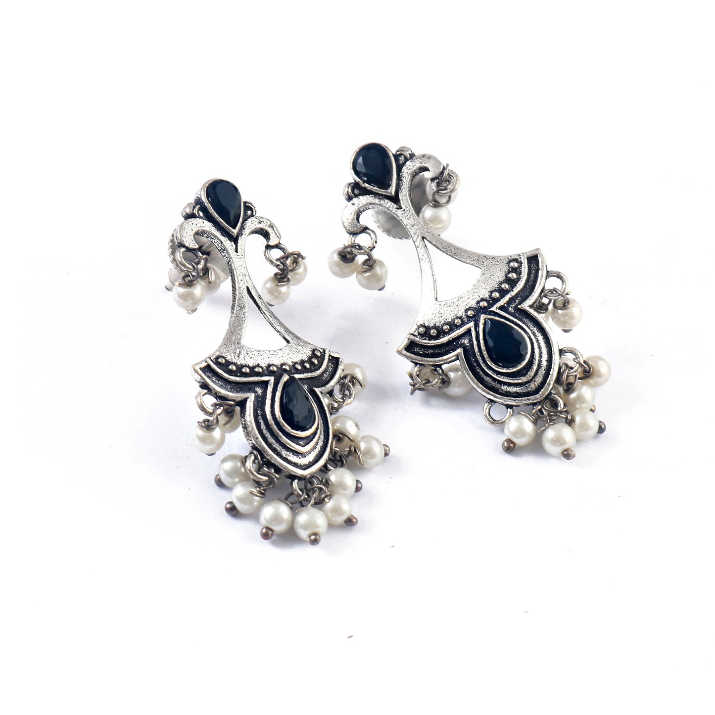 Tanusha Jewels Oxidised Drop & Dangle Earrings For Women & Girls