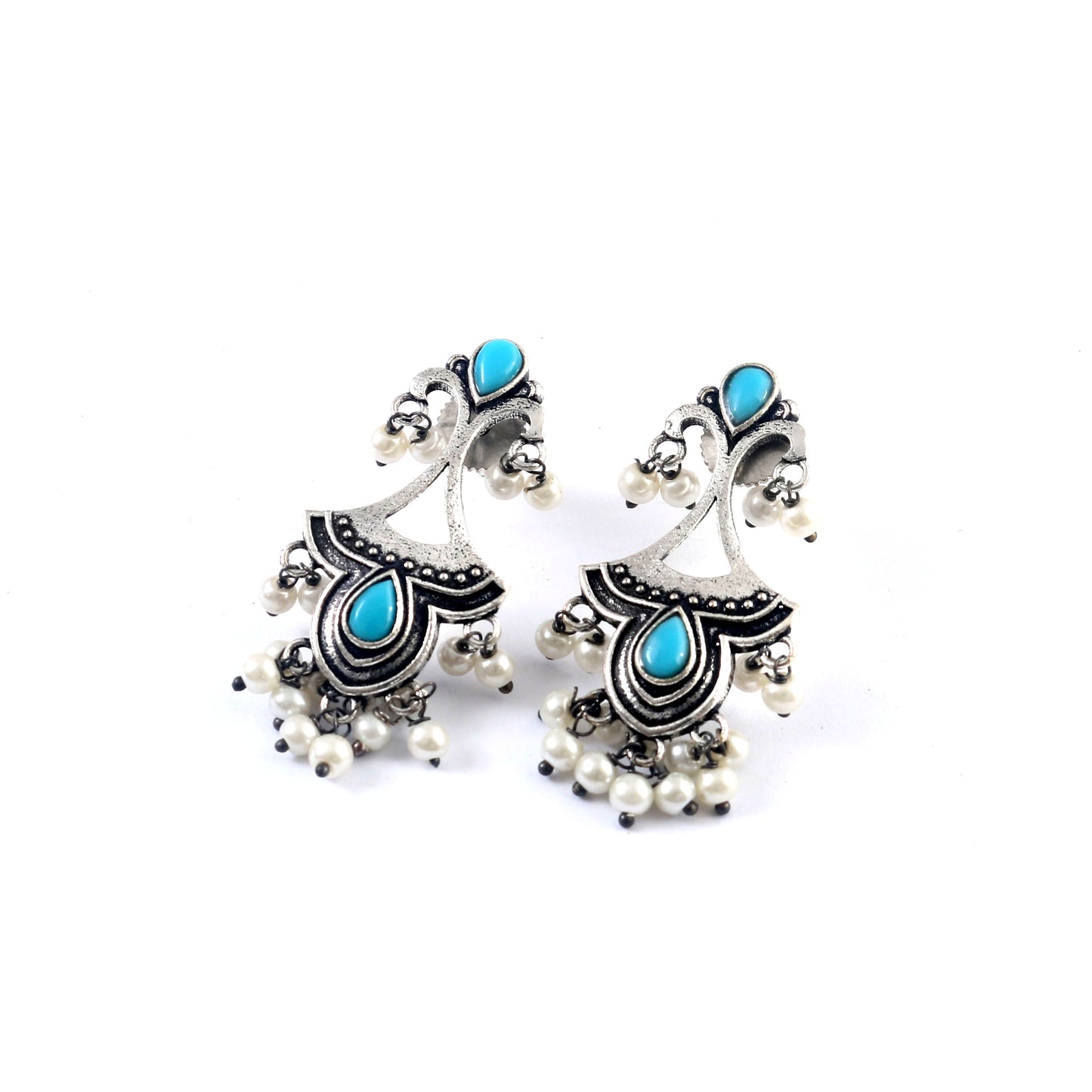 Tanusha Jewels Oxidised Drop & Dangle Earrings For Women & Girls