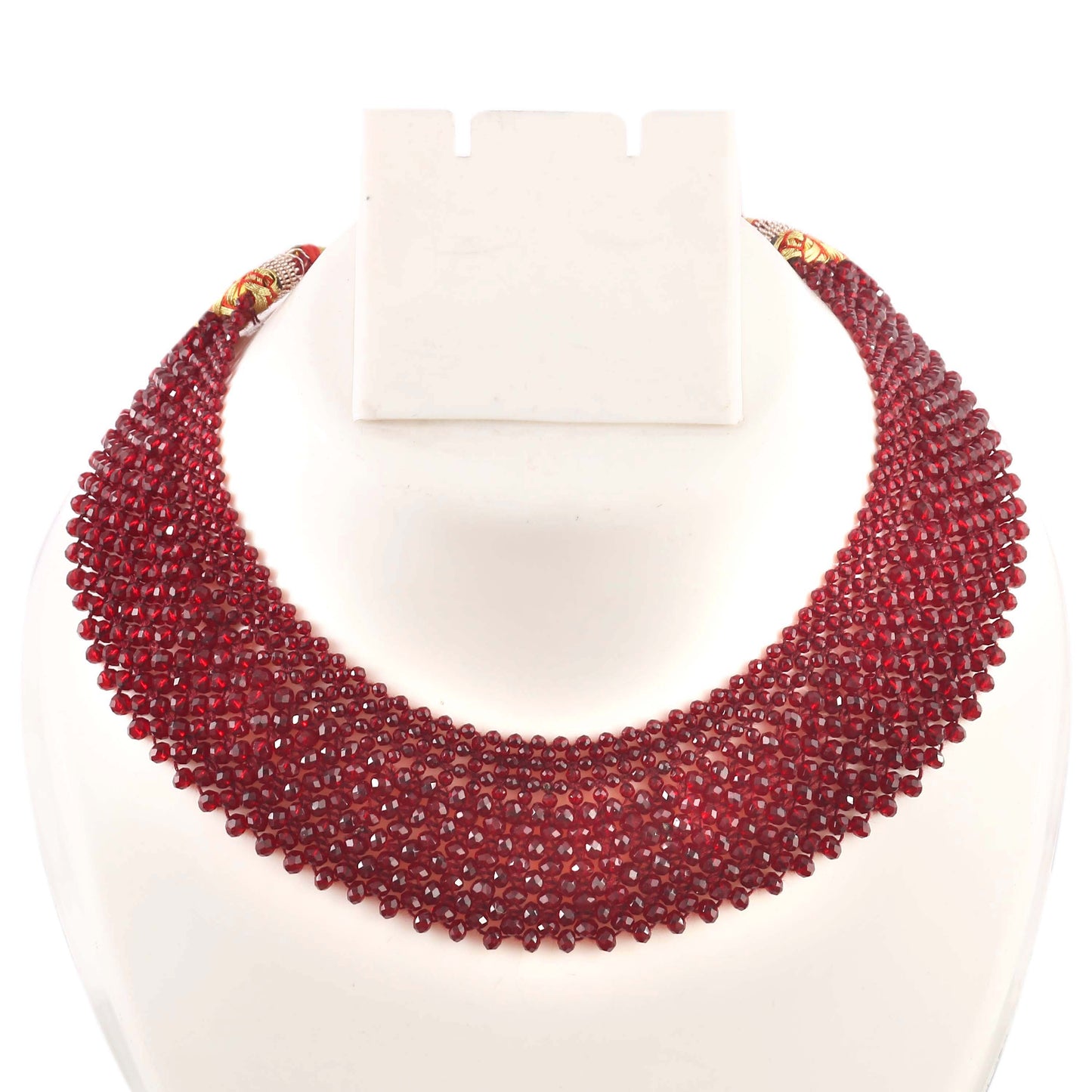 Tanusha Jewels Crystal Beads Choker Necklace