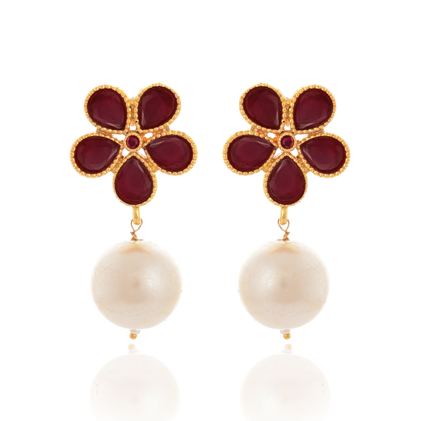 Tanusha Jewels Simple & Elegant Pearl Drop Earings For Womens & Girls