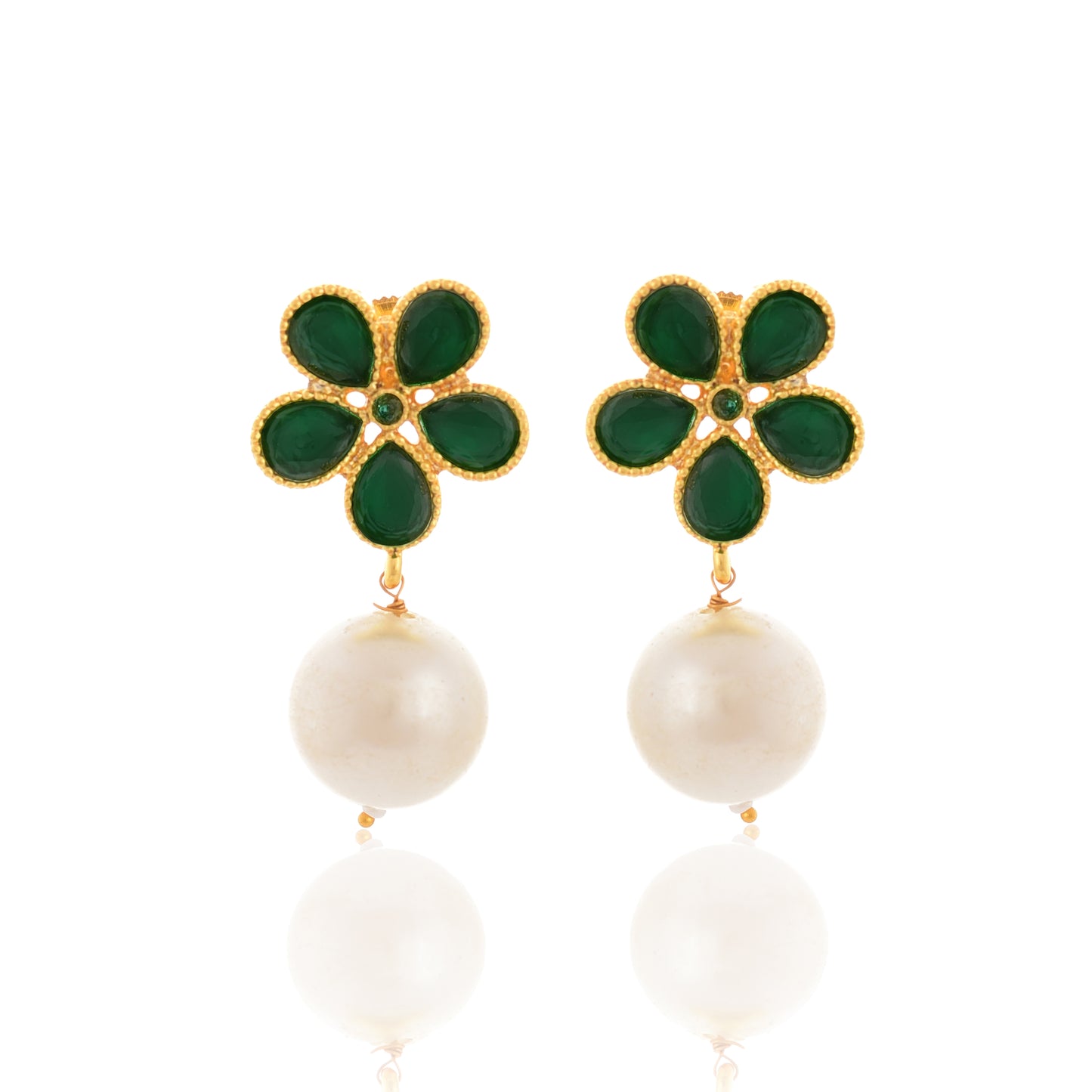 Tanusha Jewels Simple & Elegant Pearl Drop Earings For Womens & Girls