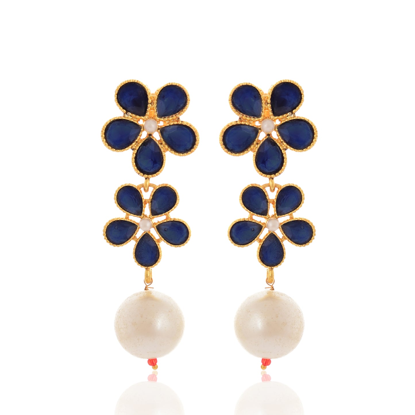 Tanusha Jewels Ethnic & Party Wear Earings Pearl Brass Drops & Danglers